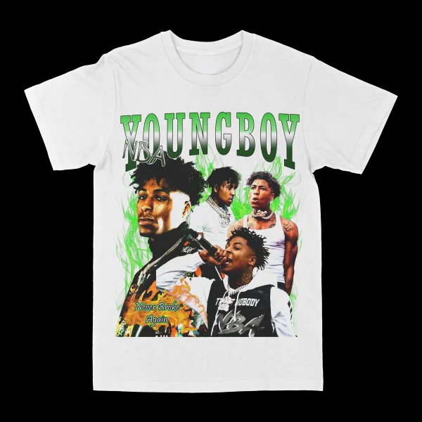 NBA Youngboy Green Graphic Tee - Image 2