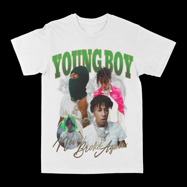 NBA Youngboy "Masked Up" Graphic Tee - Image 2