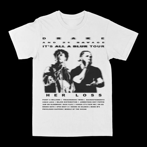 Drake/21 Savage It's All A Blur Tour Graphic Tee - Image 2