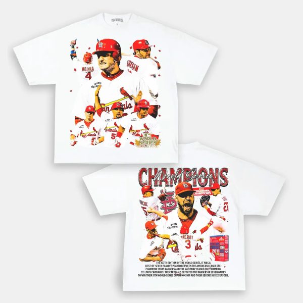 2011 WORLD SERIES CHAMPS - CARDINALS TEE - [DS] - Image 2
