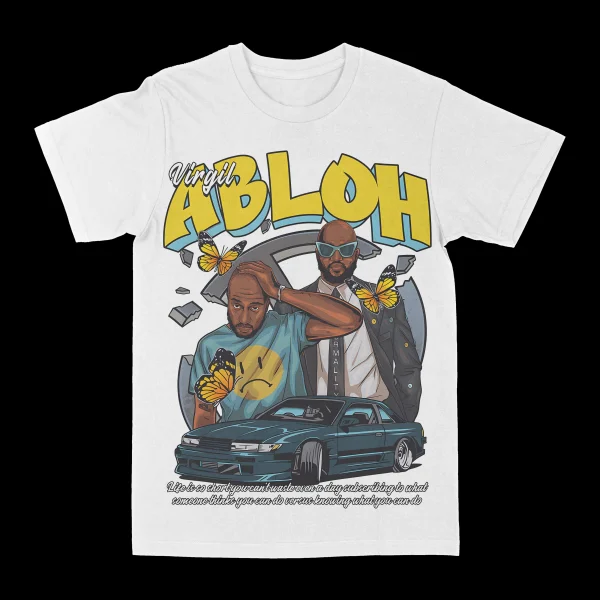 Virgil Abloh "Wasted Days" Graphic Tee - Image 2