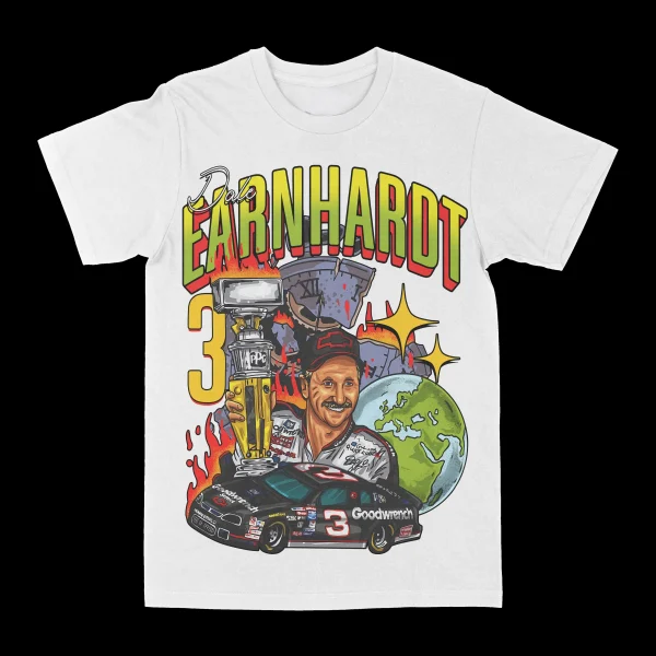Dale Earnhardt "World" Graphic Tee - Image 2