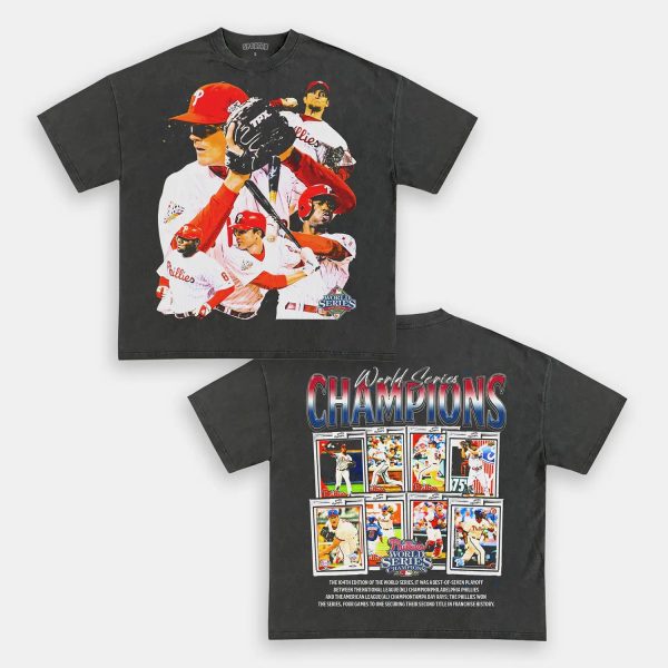 2008 WORLD SERIES CHAMPS - PHILLIES TEE - Image 4